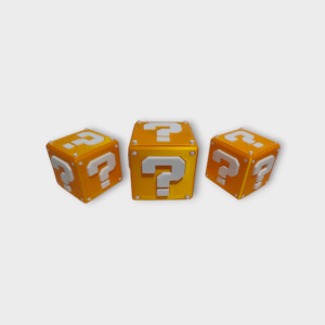 caja mario bros 3d con tapa – diseño geek para guardar lo que quieras