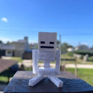 Figura Esqueleto Minecraft 3d Coleccionable Decoración Gamer