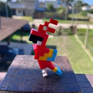 Figura Lorito Minecraft 3d Coleccionable Decoración Gamer